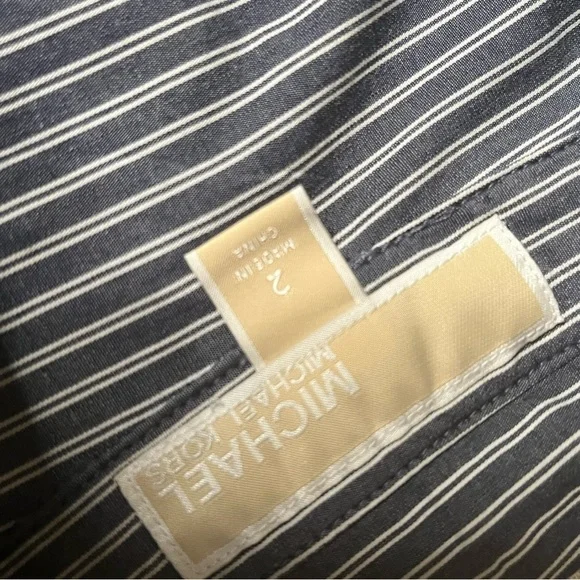 Michael Kors Blue and White Sleeveless Halter Sundress - Picture 2 of 8